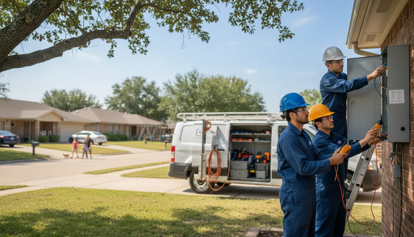 Certified electrician providing emergency electrical services in Bascom, FL